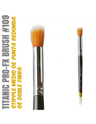 TITANIC PRO-FX BRUSH 109 -Stipple arredondado médio-