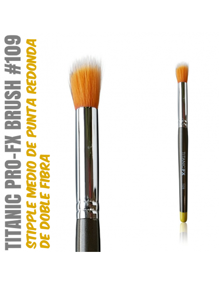 TITANIC PRO-FX BRUSH 109 - Medium Rounded Stipple Brush