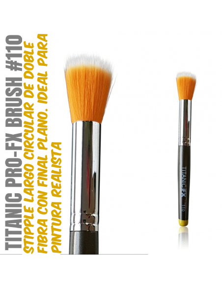 TITANIC PRO-FX BRUSH 110 - Stipple circolare lungo