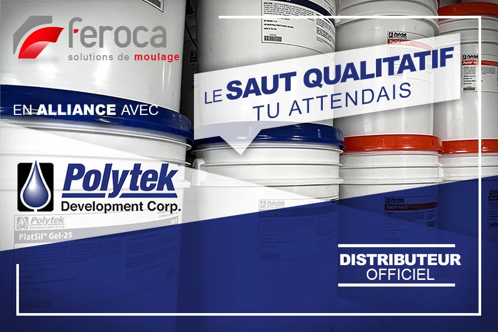 Polytek chez Feroca : silicones, caoutchoucs polyuréthane et résines pour moules