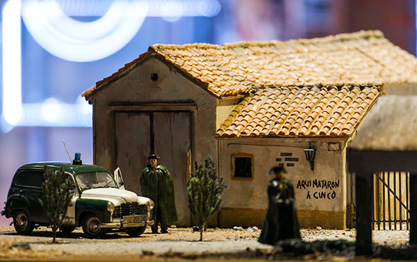 Maquette de El crimen de Los Galindos réalisée par Juan Villa