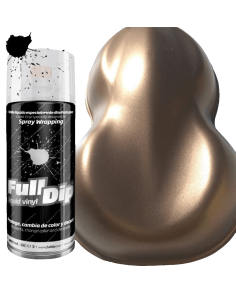FullDip Candy Marrón Avellana — efecto translúcido caramelo sobre base metálica