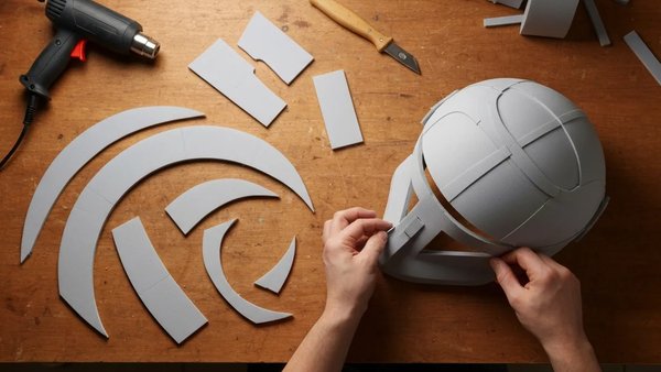 How to Make a Cosplay Helmet with EVA Foam Step by Step